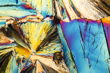 Image showing colorful Sucrose micro crystals