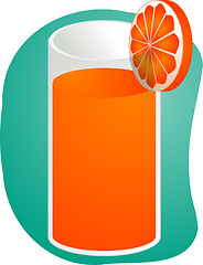 Image showing Orange juice illustration