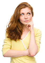 Image showing Portrait of a happy young woman