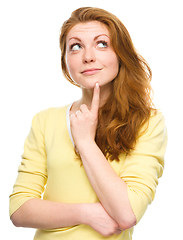 Image showing Portrait of a happy young woman