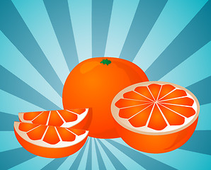 Image showing Orange sections illustration