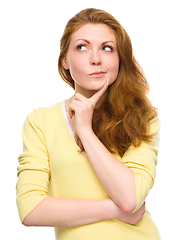 Image showing Portrait of a happy young woman