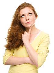 Image showing Portrait of a happy young woman