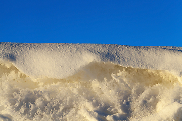 Image showing Snow drifts in winter