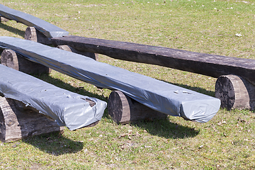 Image showing Bench , close up