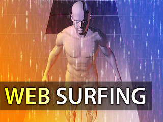 Image showing Web surfing illustration