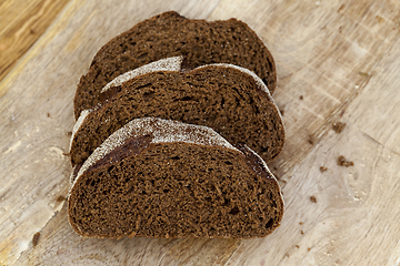 Image showing three fresh bread slices