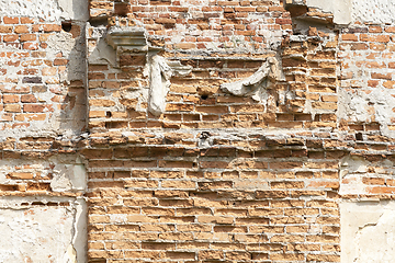 Image showing Wall of the ruins of the fortress