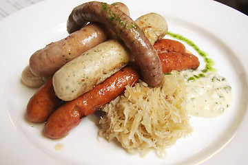 Image showing German sausages