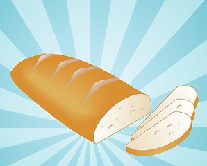 Image showing Sliced bread illustration