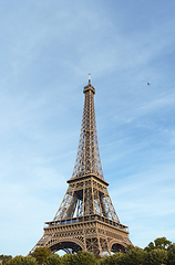 Image showing Eiffel Tower on the banks of the Seine in Paris