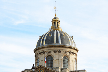 Image showing Ornate gilded dome of the French Institute in Paris 