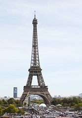 Image showing Famous Paris landmark, the Eiffel Tower, at Champ de Mars