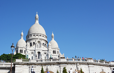 Image showing Sacre Coeur basilica at Montmartre in Paris 