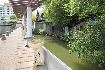 Image showing Malacca City Riverside Promenade