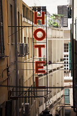 Image showing Hotel sign