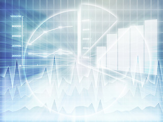 Image showing Spreadsheet business charts