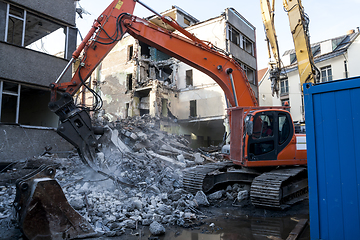 Image showing Demolition of an old building