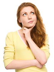 Image showing Portrait of a happy young woman