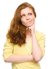 Image showing Portrait of a happy young woman