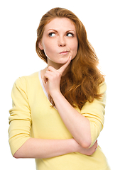 Image showing Portrait of a happy young woman