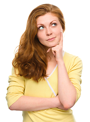 Image showing Portrait of a happy young woman