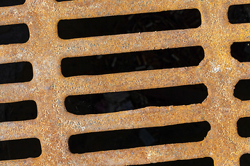 Image showing sewer grating