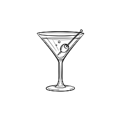 Image showing Liquor hand drawn sketch icon.