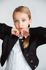 Image showing Girl preparing for school after a long summer break. Back to school.