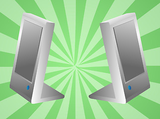 Image showing Computer speakers illustration