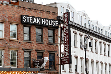 Image showing Exterior of Old Homestead Steak House on Ninth Avenue, New York 