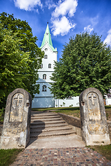 Image showing The Dobele Evangelic Lutheran Church, Dobele, Latvia