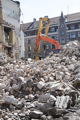 Image showing Demolition of an old building