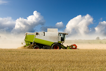 Image showing Harvesting Combine