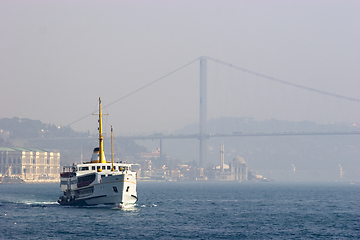 Image showing Passenger ferry in Bosporus Strait, Istanbul