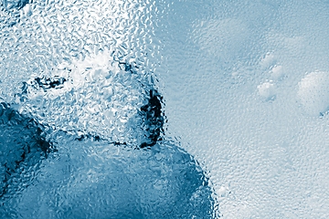 Image showing Ice cubes as background texture closeup photo