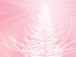 Image showing Sparkly christmas tree illustration