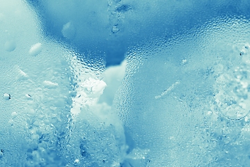 Image showing Ice cubes as background texture closeup photo