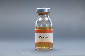 Image showing Vaccine for virus in small bottles