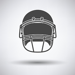 Image showing American football helmet icon