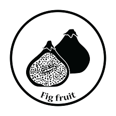 Image showing Icon of Fig fruit