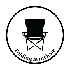 Image showing Icon of Fishing folding chair