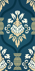 Image showing Damask seamless pattern