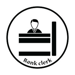 Image showing Bank clerk icon