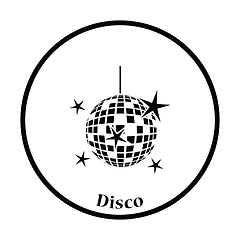 Image showing Night clubs disco sphere icon