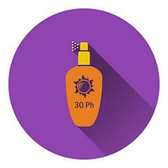 Image showing Sun protection spray icon