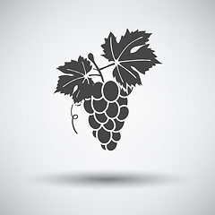 Image showing Grape icon on gray background