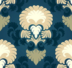 Image showing Damask seamless pattern