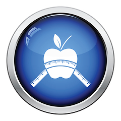 Image showing Apple with measure tape icon