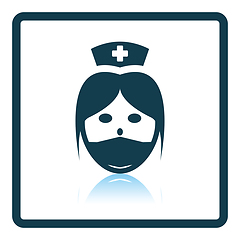 Image showing Nurse head icon